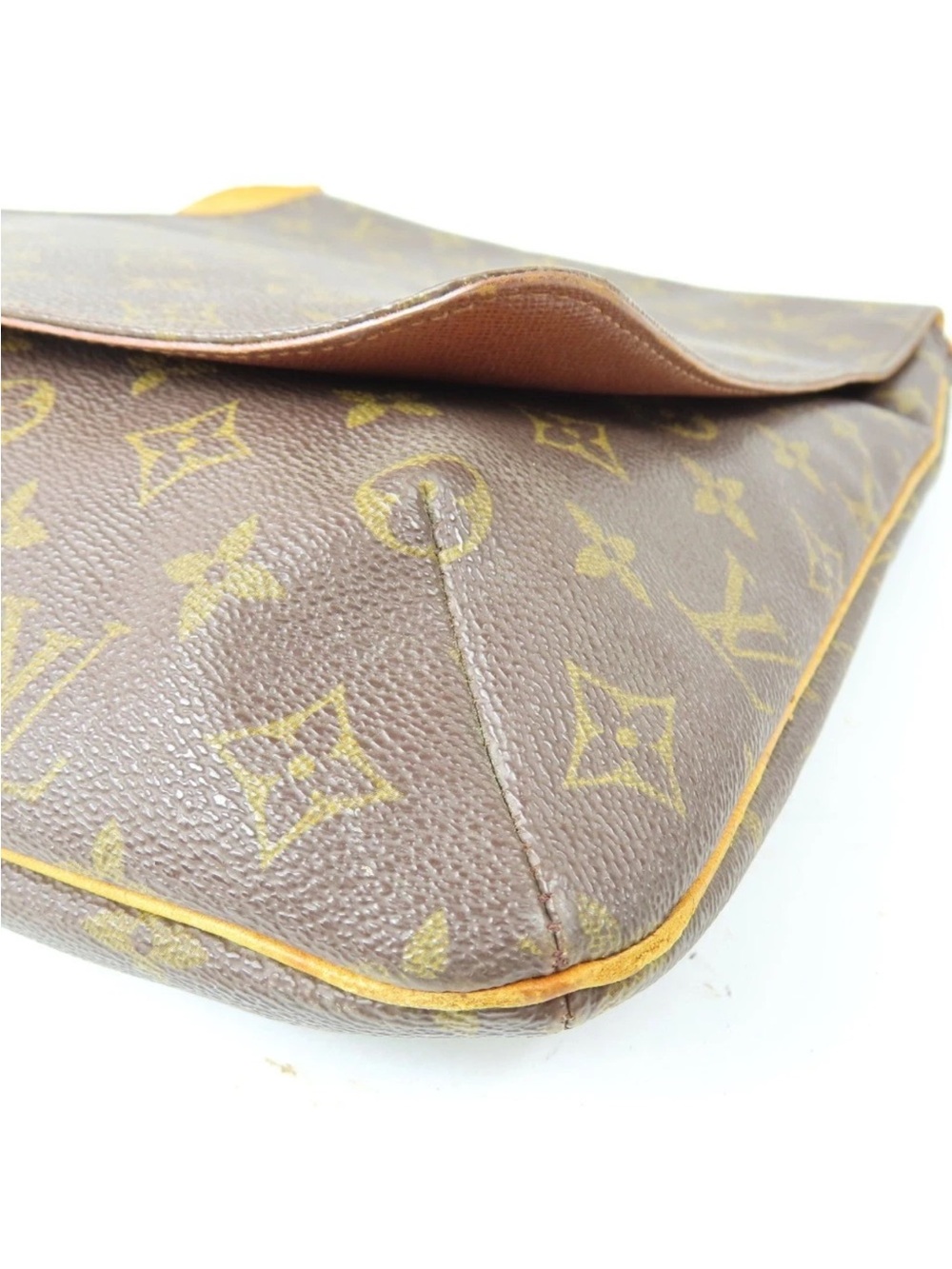 Louis Vuitton Monogram Musette Salsa Bag in Brown & Tan Leather Strap Flaw - Picture 4 of 16